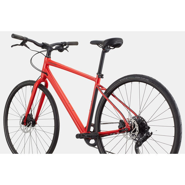Cannondale Quick 4 Disc Hybrid Bike in Red