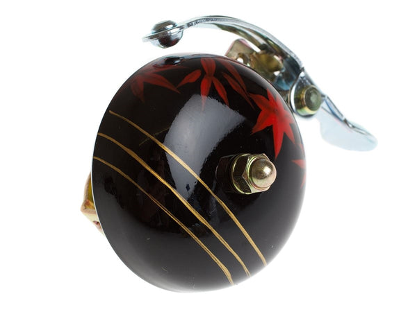 Crane Hand Painted Bicycle Bell - Black Maple