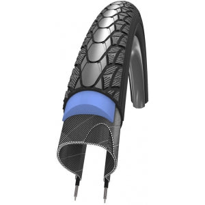 Schwalbe Marathon Plus SmartGuard Wheelchair Black'n Roll Compound Rigid Tyre in Black