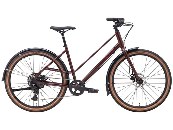 2025 Kona Coco Womens Hybrid Bike in Gloss Red