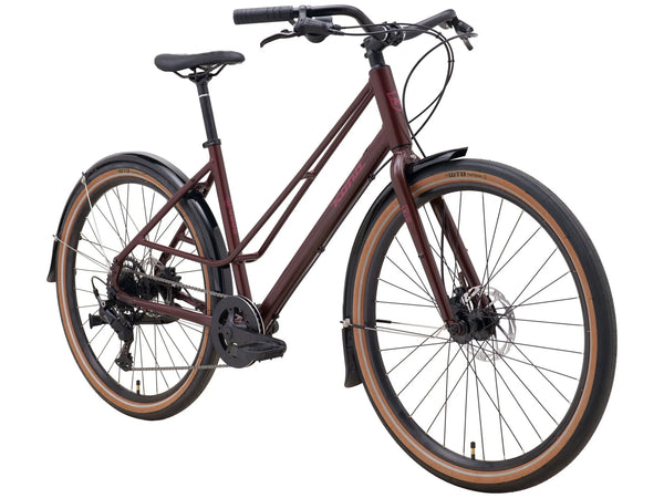 2025 Kona Coco Womens Hybrid Bike in Gloss Red