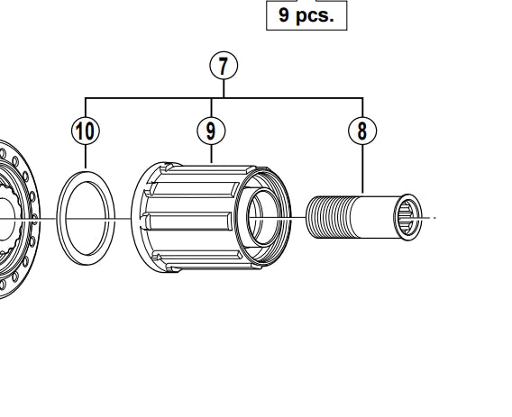Shimano FH-RM35 Complete Freehub Body