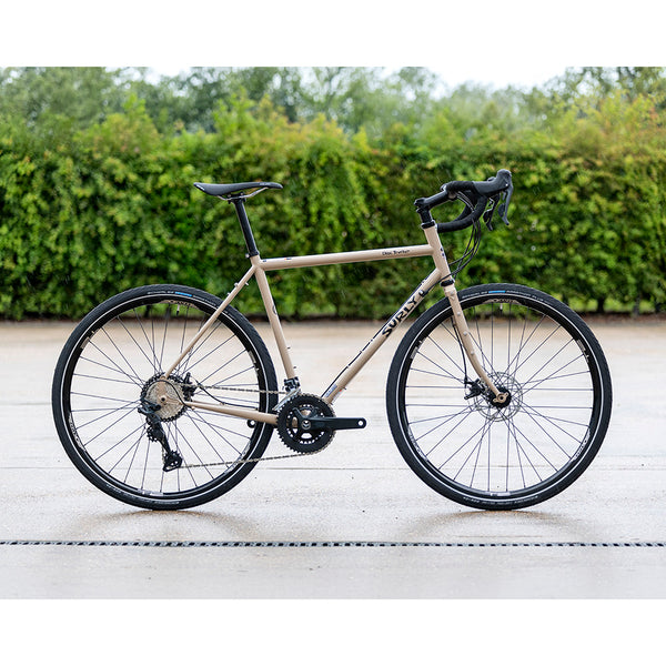 Surly Disc Trucker MicroShift Sword Touring Bike in Grandpa's Khakis
