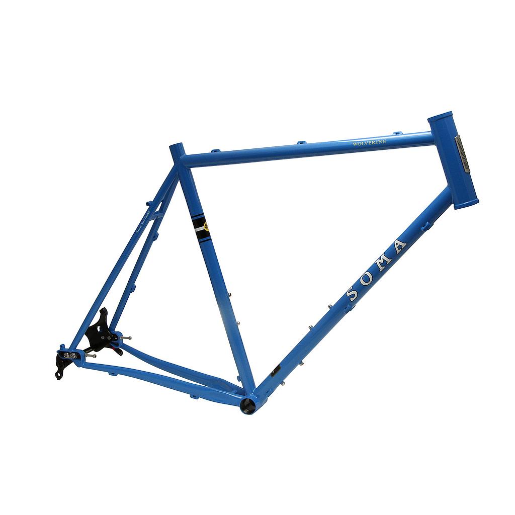 Soma Wolverine Type A Gravel Frameset in Blue (w/ Fork)