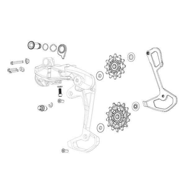 Sram Rear Derailleur Pulley Kit X9/X7/GX 2X10 Type 2