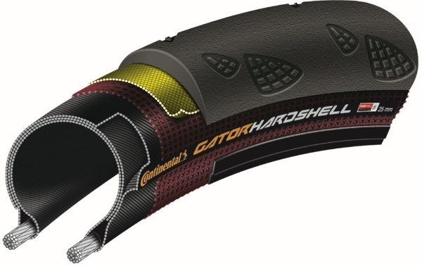 Continental Gator Hardshell Folding Road Tyre in Black
