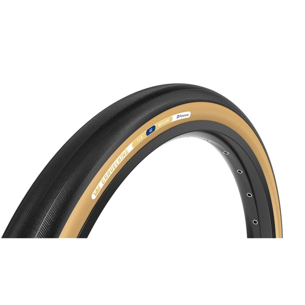 NEW Panaracer Gravelking Slick TLR Gravel Tyre in Black/Brown