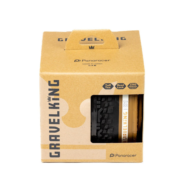 Panaracer Gravelking Semi-Slick TLR Gravel Tyre in Black/Tan