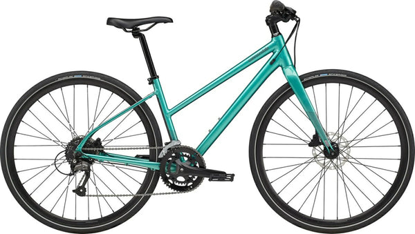 Cannondale Quick 3 Remixte Women's Hybrid Bike in Turquoise
