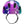 Lazer NutZ 2.0 KinetiCore Kids Bicycle Helmet in Purple/Turquoise Sparkle