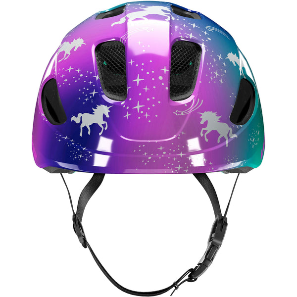 Lazer NutZ 2.0 KinetiCore Kids Bicycle Helmet in Purple/Turquoise Sparkle