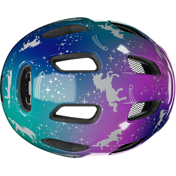 Lazer NutZ 2.0 KinetiCore Kids Bicycle Helmet in Purple/Turquoise Sparkle