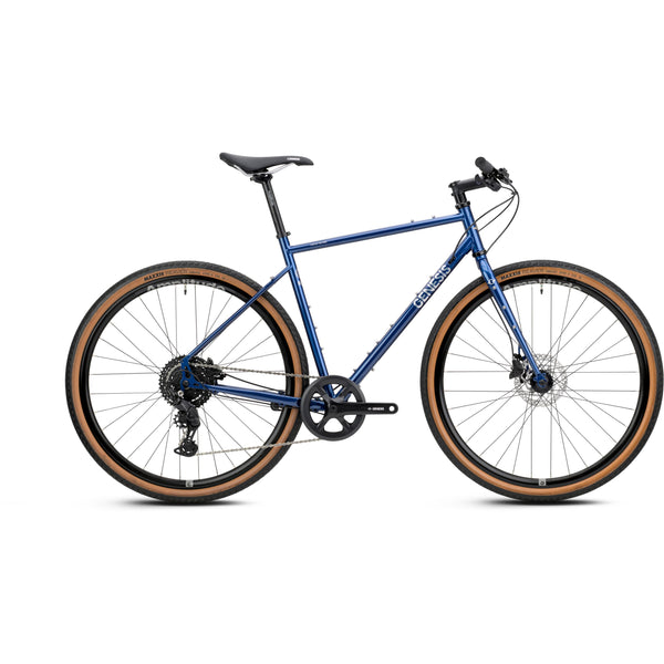 Genesis Croix De Fer 10 Flat Bar Gravel Bike in Blue