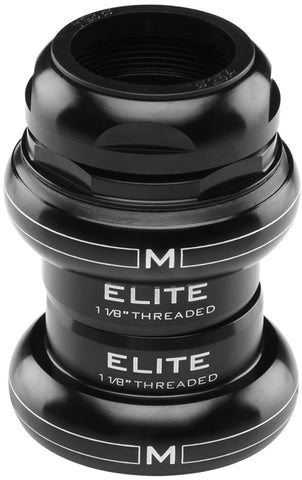 M:Part Elite Black Threaded 24tpi Headset 1 inch EC30/25.4 24 EC30/27 Black