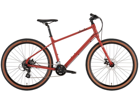 Kona Dew Hybrid Bike in Red