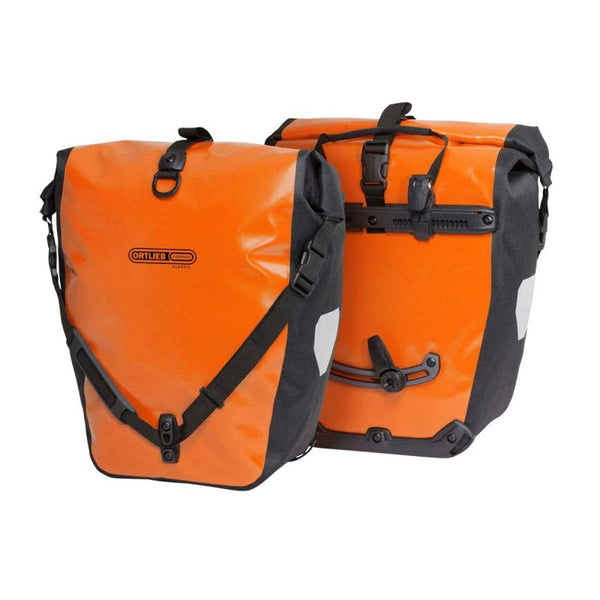 Ortlieb Back-Roller Classic Rear Pannier Set in Orange