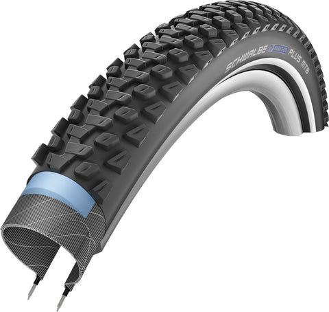 Schwalbe Marathon Plus MTB SmartGuard Tyre in Black/Reflex