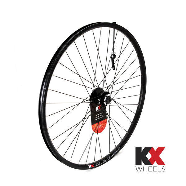 KX MTB 27.5" 650B Doublewall Q/R Wheel Rim Brake in Black (Front)