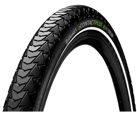 Continental eContact Plus Trekking Tyre in Black/Reflex (Wired)