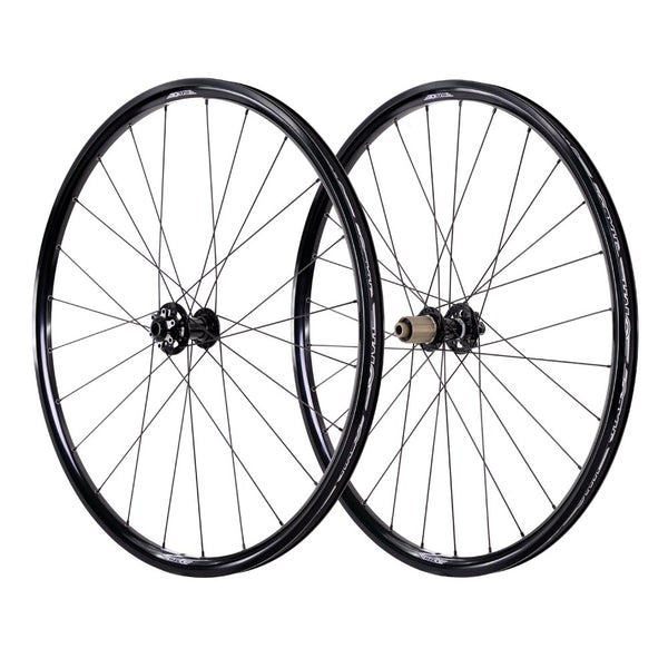 Halo White Line Disc Road Wheels in Black