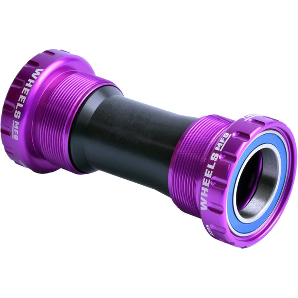 Wheels Manufacturing BSA Bottom Bracket (ABEC-3 Bearings For 24mm Cranks) in Purple