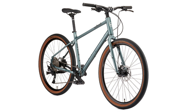 Kona Dew Plus Hybrid Bike in Gloss Green