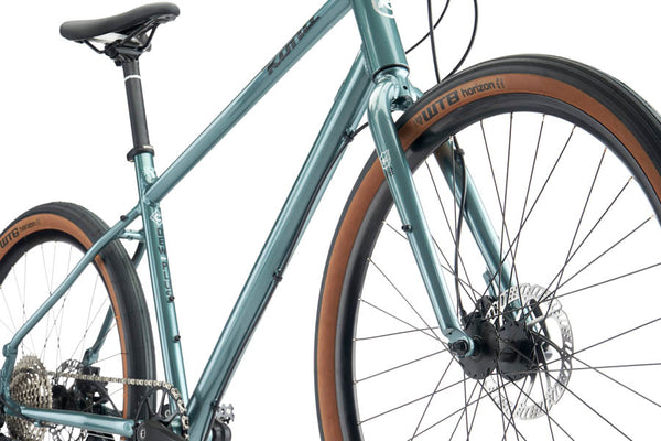 Kona Dew Plus Hybrid Bike in Gloss Green