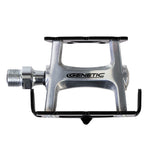 Genetic Pro Track Pedals in Silver/Black