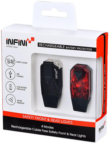Infini Mini Lava Micro USB Front & Rear Light Set