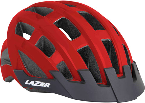 Lazer Compact Adults Helmet in Red