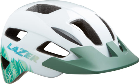Lazer Gekko Kids (50-56cm) Bike Helmet in Tropical White/Green