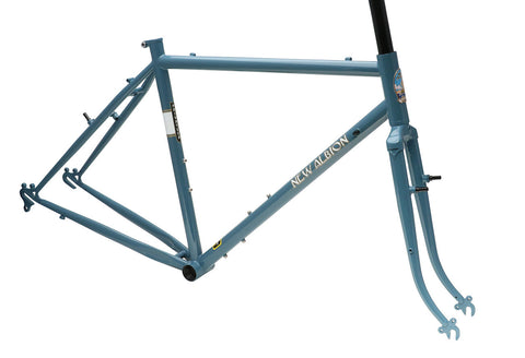 New Albion Privateer CrMo Tange Steel Bike Frame Colonial Blue