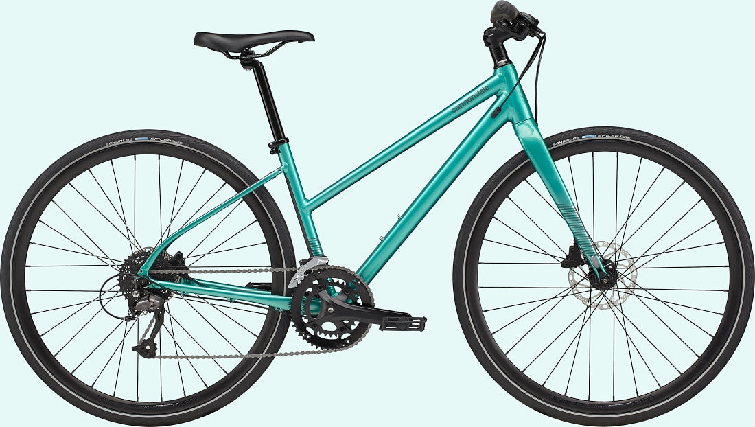 Cannondale Quick Remixte Women's Hybrid Bike in Turquoise