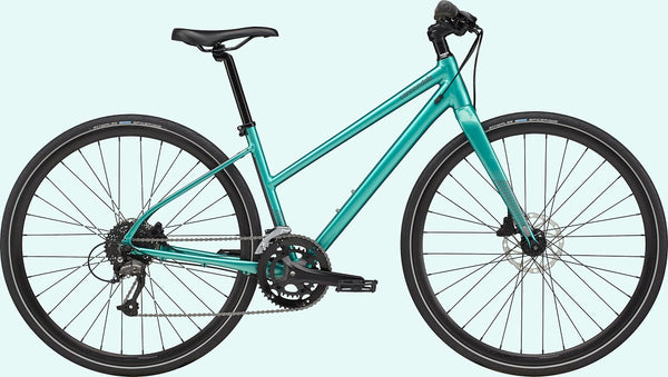Cannondale Quick 3 Remixte Women's Hybrid Bike in Turquoise