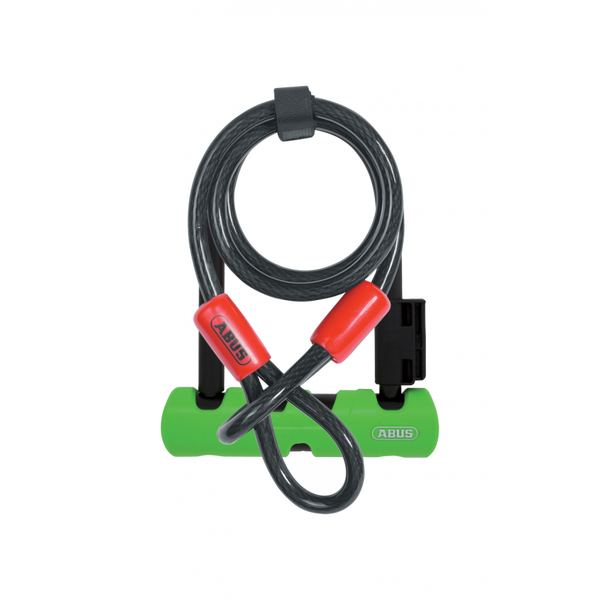 Abus Ultra 410 Sold Secure Silver Bicycle D-Lock with Cable