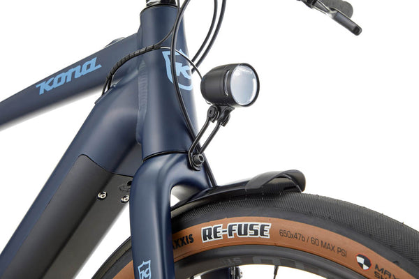 Kona Dew-E DL Electric Commuter/Gravel Bike in Blue