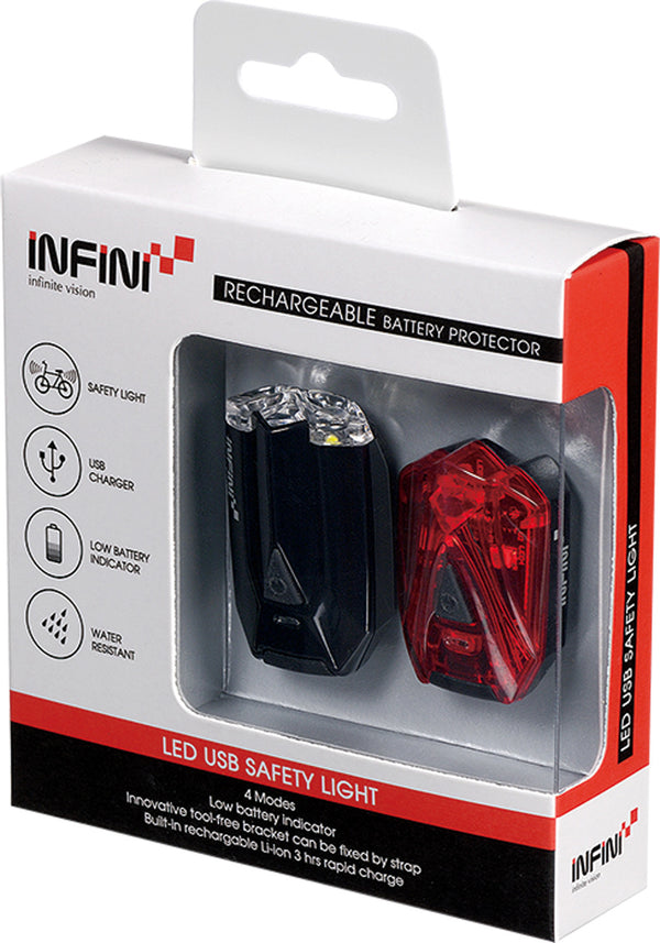 Infini Lava Micro USB Front & Rear Lights Set