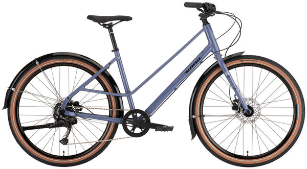 Kona Coco Womens Hybrid Bike in Gloss Purple