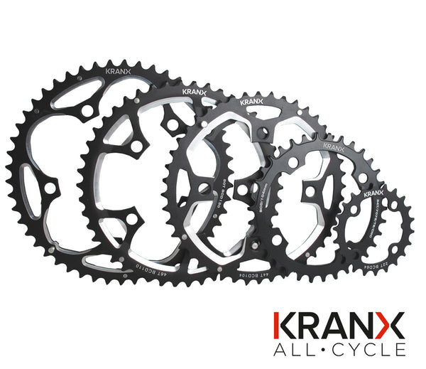 KranX 110BCD 5 Arm Alloy Chainring in Black