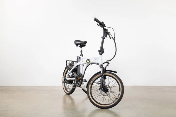 White folding E-Bike