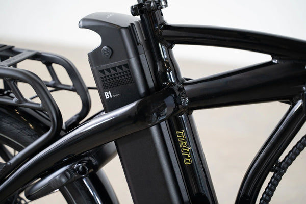 Black Folding E-Bike