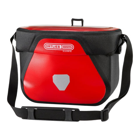 Ortlieb Ultimate Six Classic 6.5L Waterproof Handlebar Bag in Red